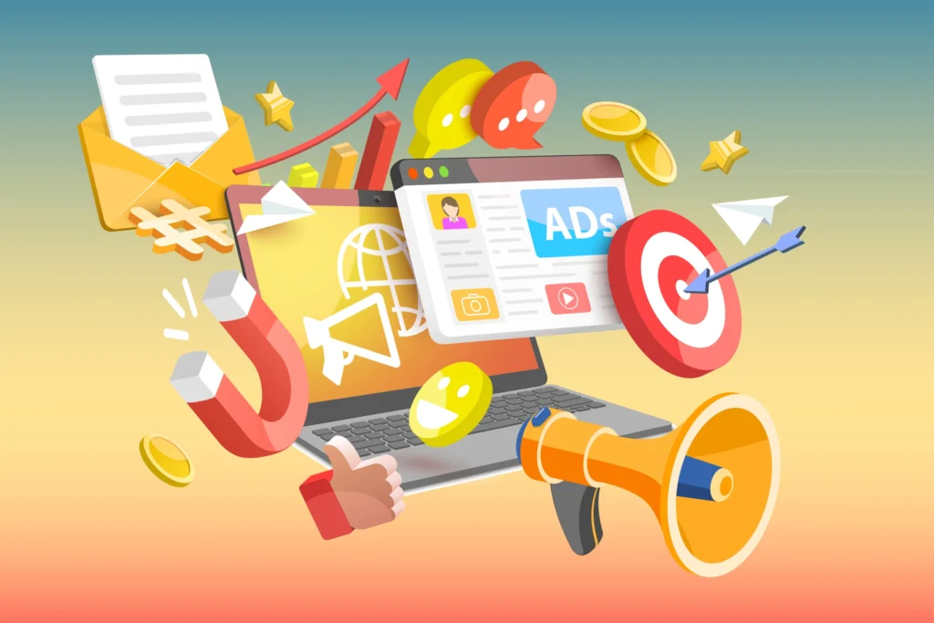 Online digital marketing course covering SEO, social media, PPC, and content marketing